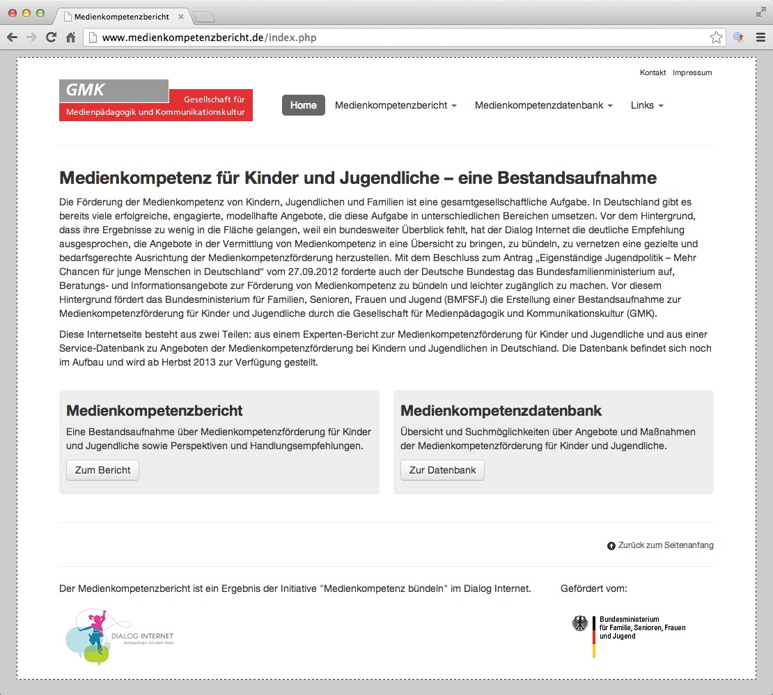 Medienkompetenzförderung für Kinder und Jugendliche